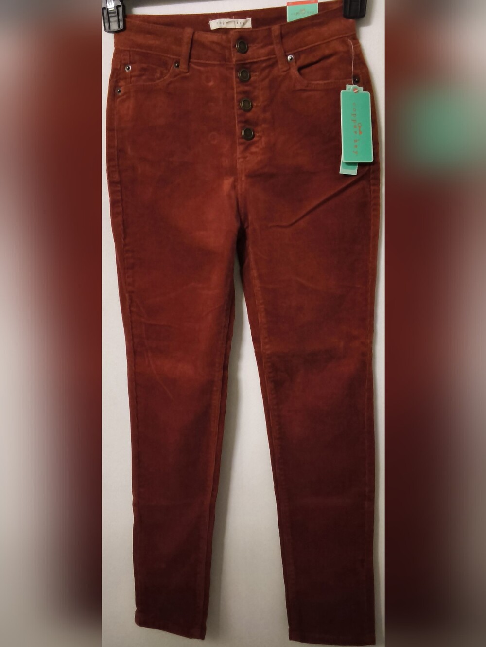 NWT Copper Key Corduroy Pants In Burnt Orange Girls Size 10
